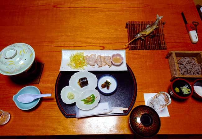 旅館喜至楼の夕食