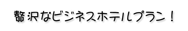 贅沢なビジネスプラン！
